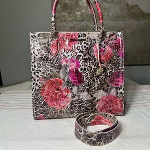 Floral Leopard Print Women's Bag